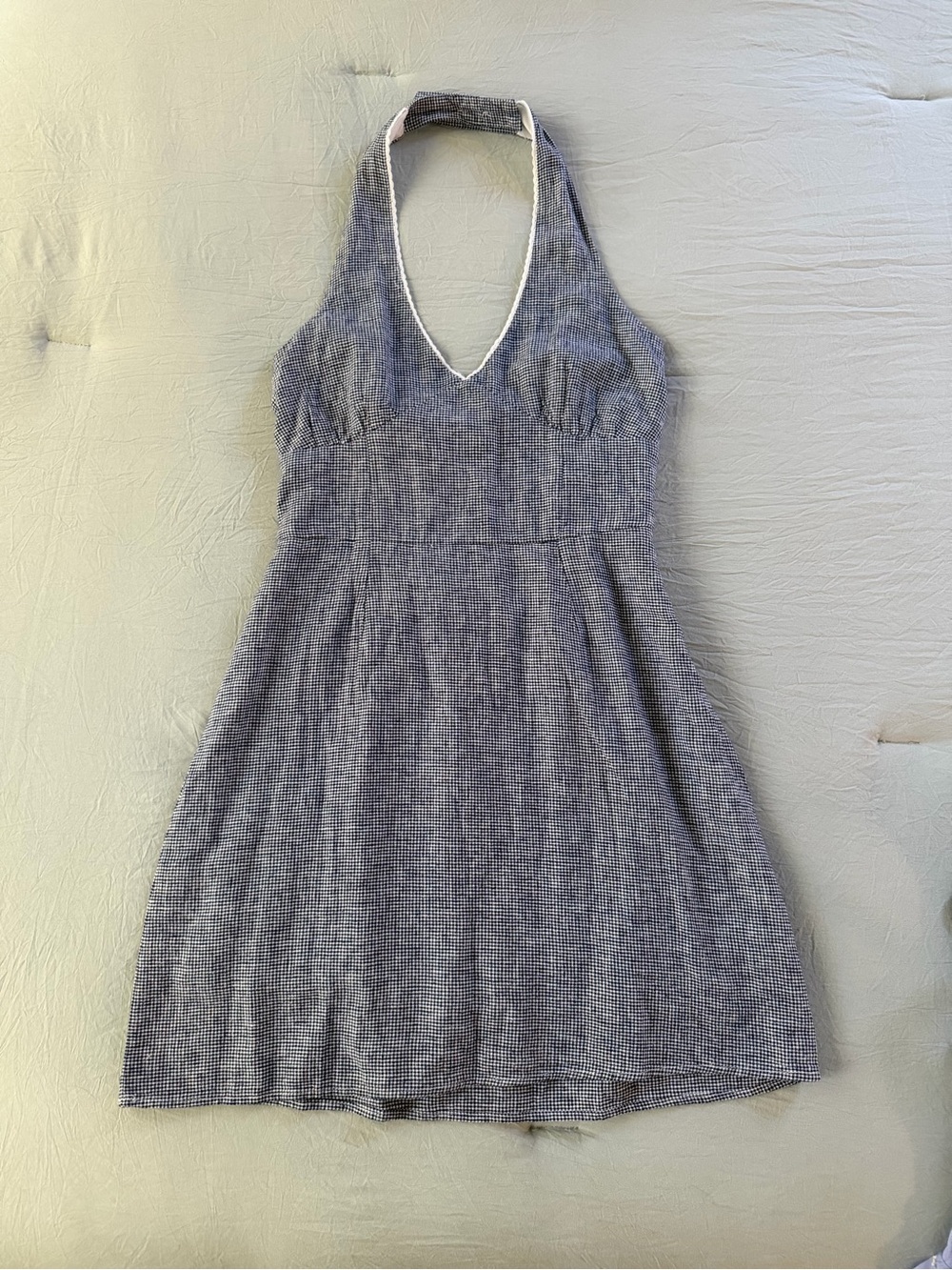 Aeropostale Halter Gray Check Dress